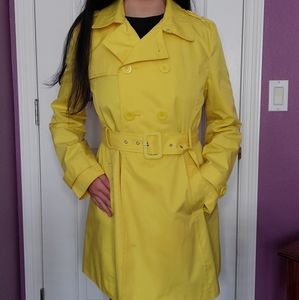 Yellow Kenneth Cole Reaction Trench Coat!